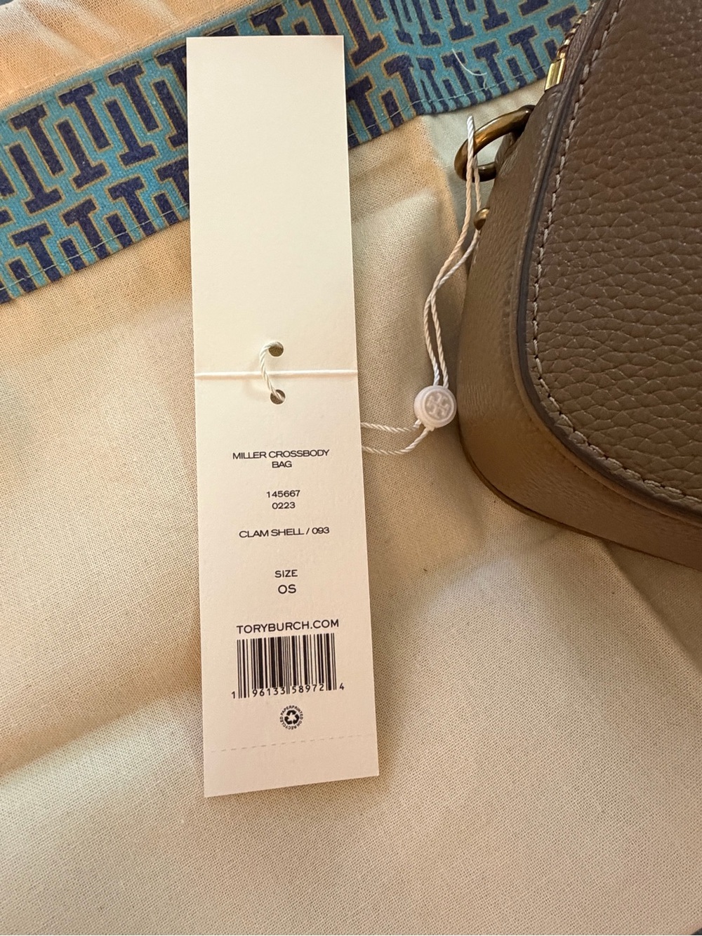 Tory Burch Miller Crossbody Bag Leather Logo - Picture 8 of 10